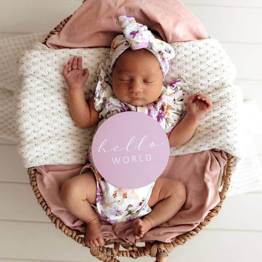 Snuggle Hunny – Engroshandel Mindesamler - Børn og baby – Isla & Lilac vendbare milepælskort2