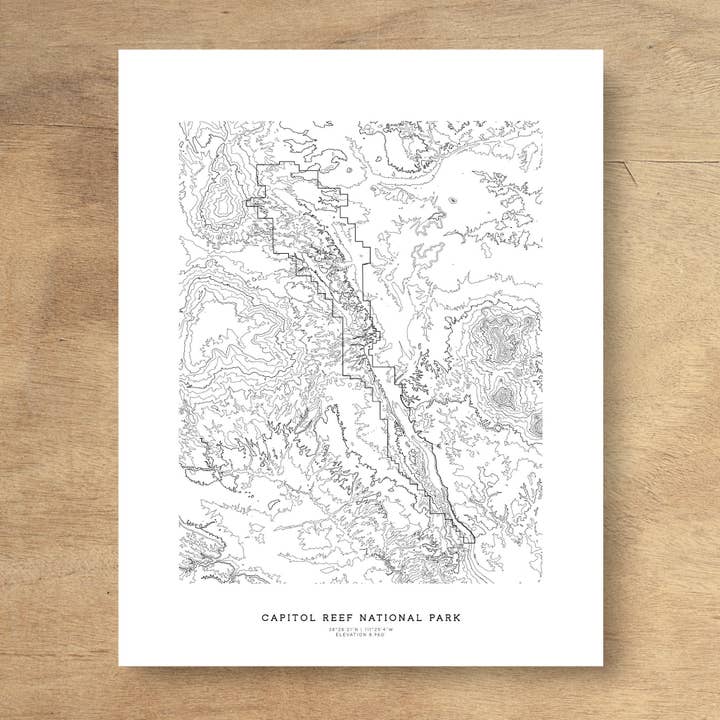 Capitol Reef National Park for wholesale by Topographia Design