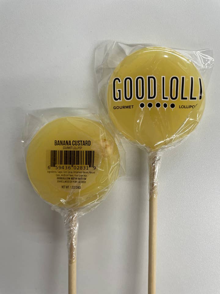 BANANA CUSTARD LOLLIPOP for wholesale by Good Lolli