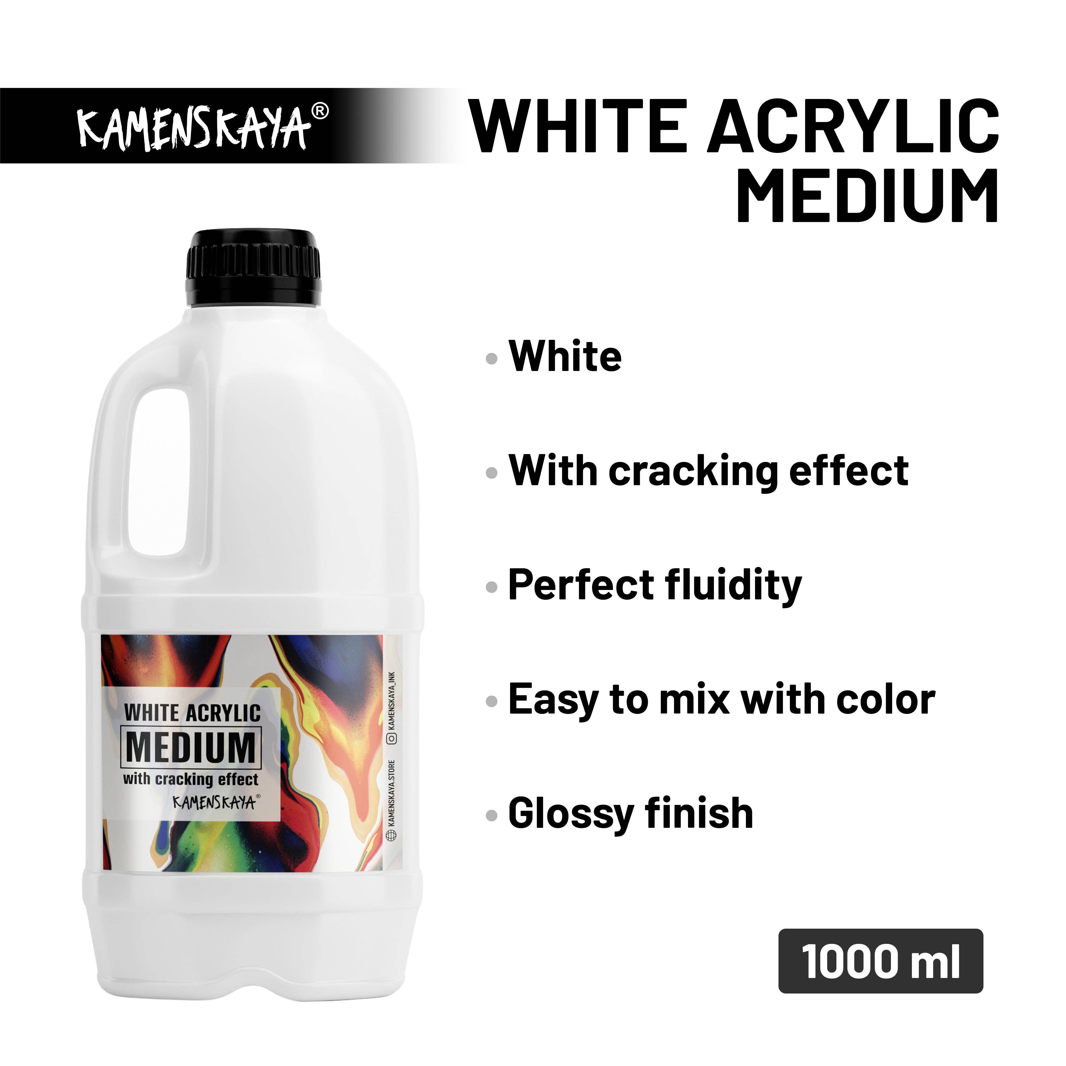 KAMENSKAYA - Wholesale Acrylverf - Witte acrylmedium met craqueleereffect2