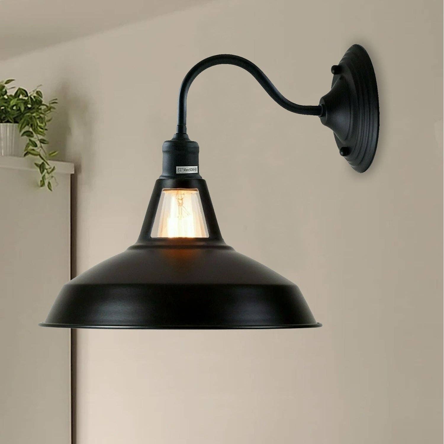 Ledsone - Wholesale Sconce - Vintage Retro Industrial Black Wall Lights Indoor Wall Sconce~36282