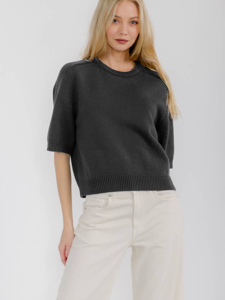 Star Drop – wholesale Knitted jumper – Women′s – SHORT SLEEVE SWEATER TOP (SDW6319)11