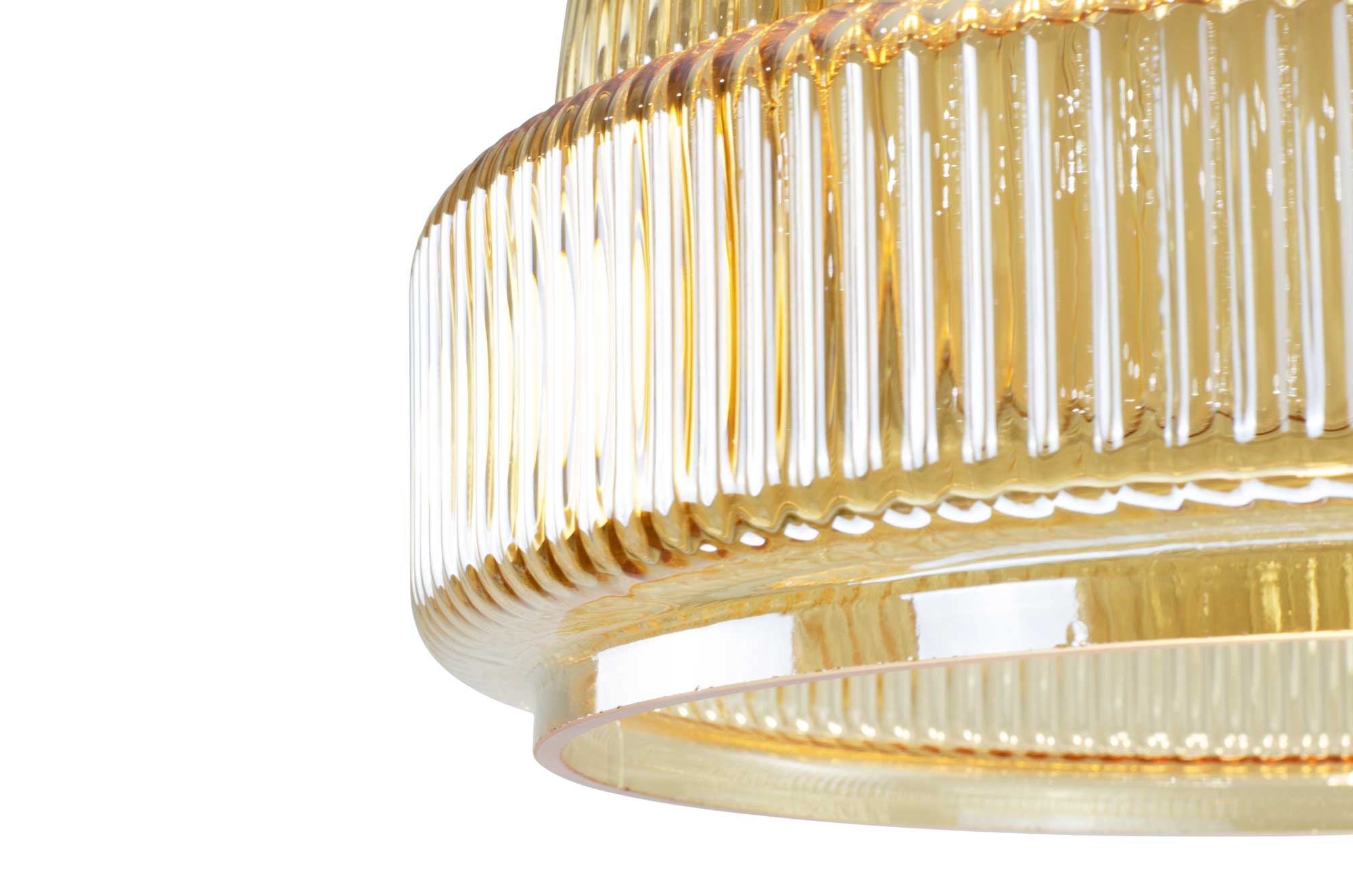 C-Création - Wholesale Kroonluchter/hangend licht - Gekleurd geribbeld glazen hanglamp Chani14