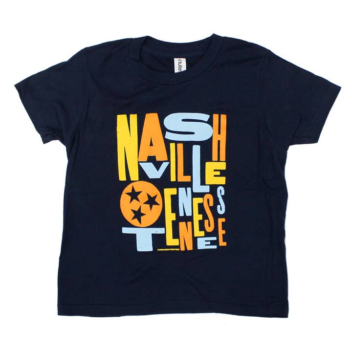 Nashville Scramble T-Shirt für Jugendliche für den Großhandel von Hatch Show Print