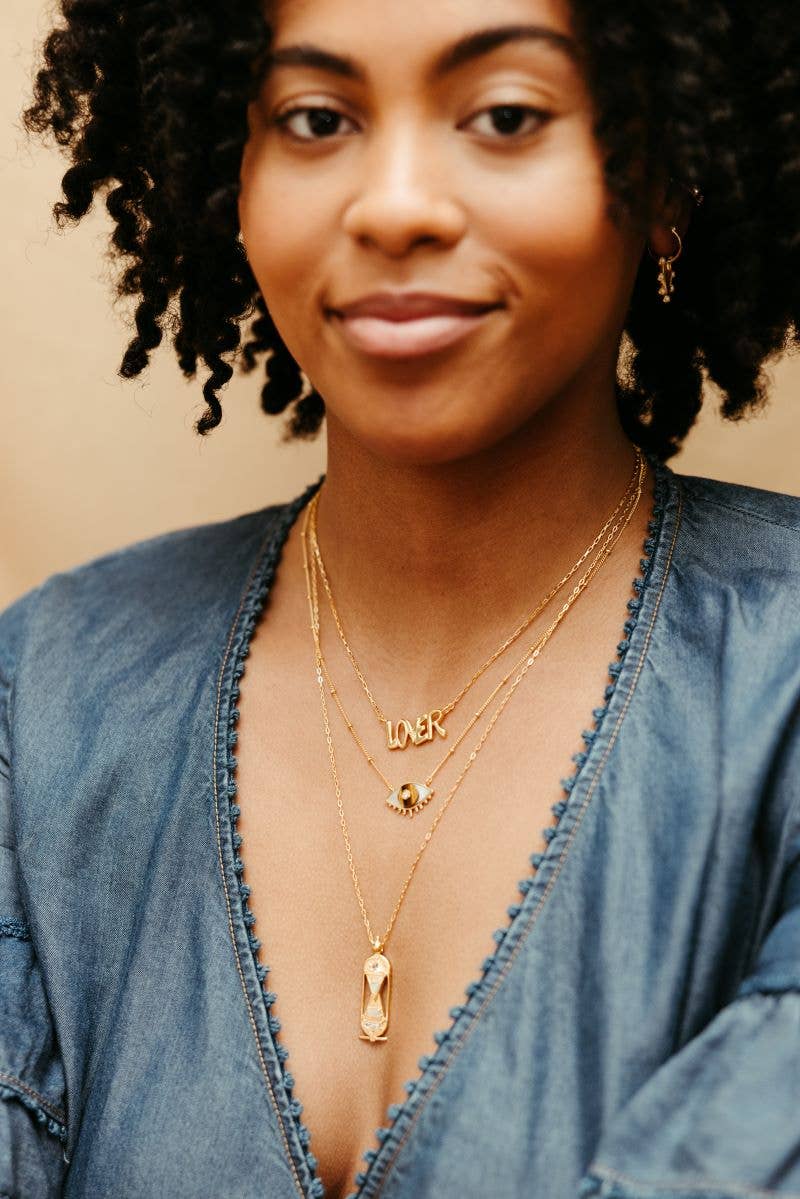 Sierra Winter Jewelry - Wholesale Halskettinghanger - Lover's Eye halsketting - Tijgeroog2