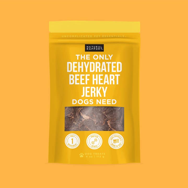 Natural Rapport - Wholesale Pet Treats - Dog - The Only Dehydrated Beef Heart Jerky Dogs Need