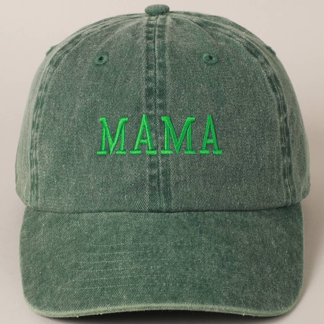 Fashion City - Wholesale Baseball Cap - Women's - MAMA Embroidered Cotton Baseball Cap11