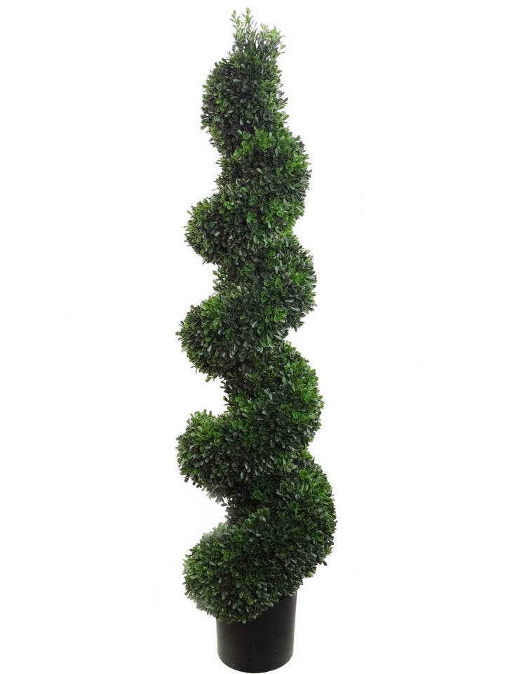 4-fots spiral faux buksbom topiary - dekor med lågt underhåll för wholesale av Larksilk