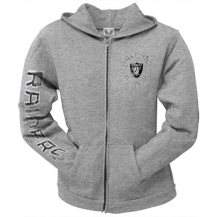 Oakland Raiders - Sweat à capuche zippé pour femmes juniors du dimanche pour la vente par Official Store