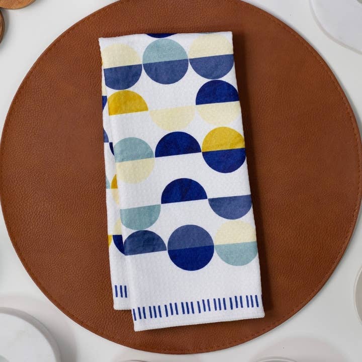 Cool Geo Circles Geschirrtuch, 40,6 x 61 cm für den Großhandel von Render Goods