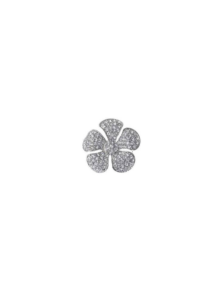 Radiant Blossom Diamante Brooch for wholesale by Oceanic Jewellers - Majique London