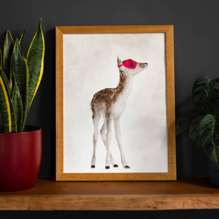 Super cervo! Estampa animal Little Heroes por atacado de Ink & Drop