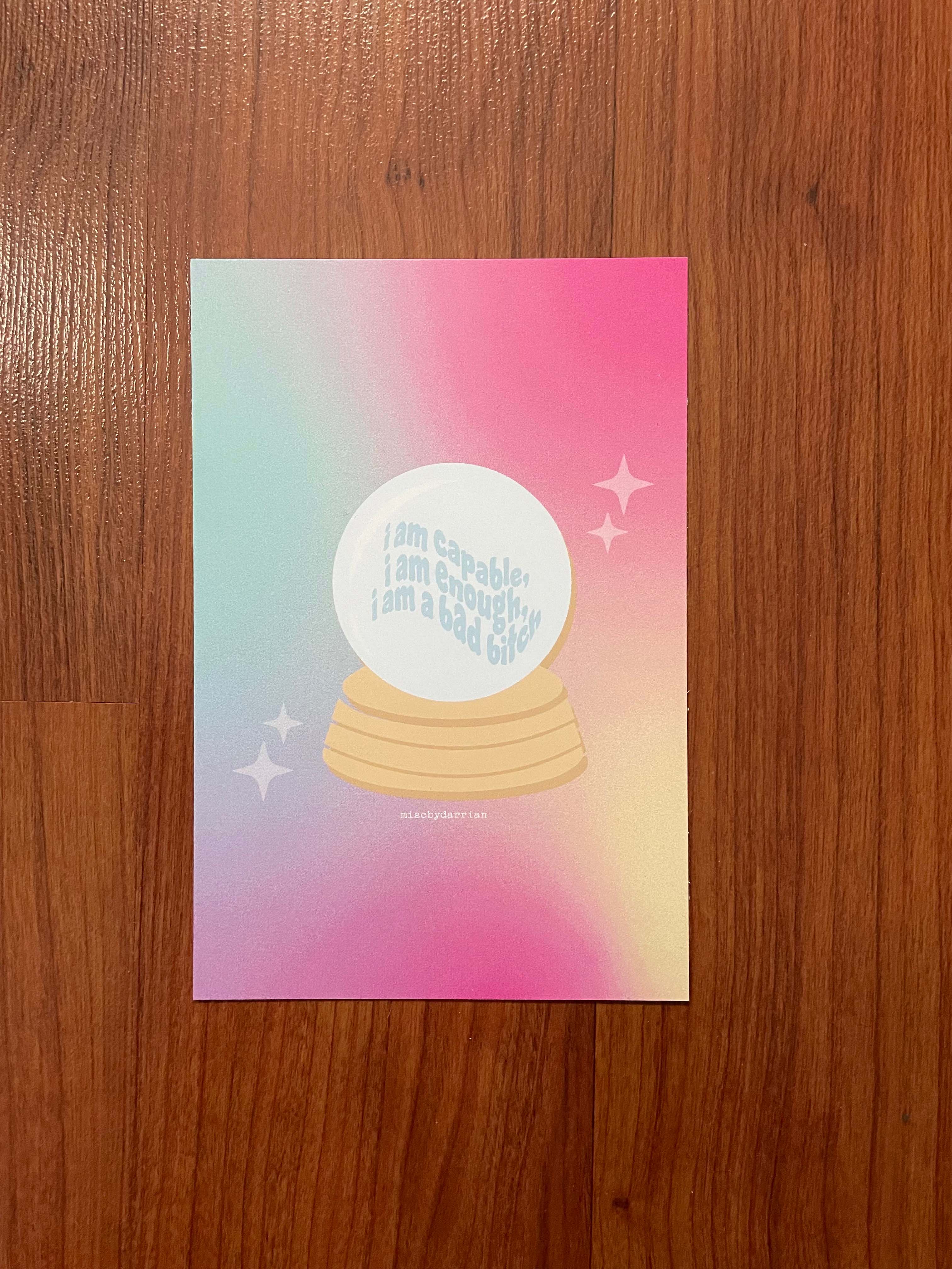 Misc. By Darrian - Wholesale Art Print - I am Capable / Enough / A Bad Bitch Daily Mantra Print2