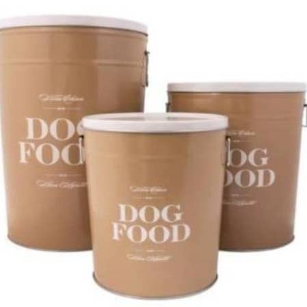 Brawn and White Tonal Pet Food Canister |  Set of 3 for wholesale on Faire6