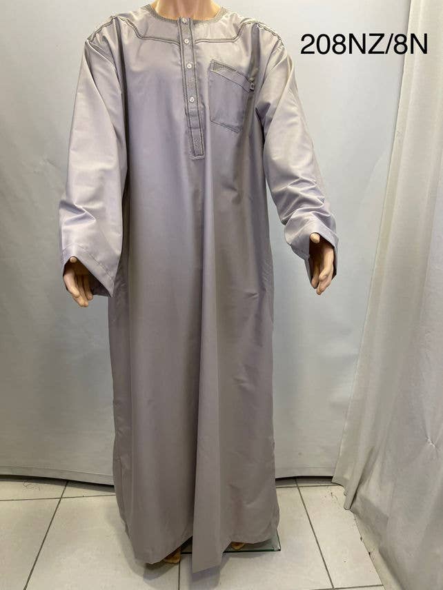 Aawoe Abaya - Wholesale Tunic - Men's - Long sleeve qamis - 208NZ5