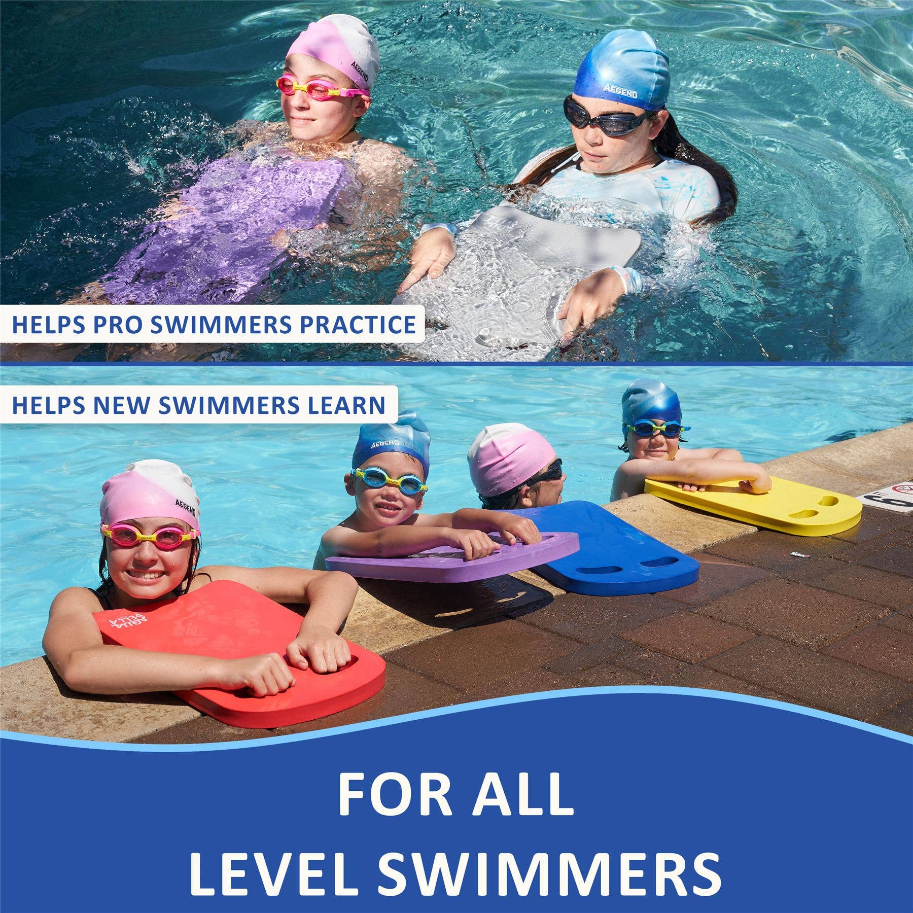 VIAHART Toy Co. - Wholesale Sportieve accessoires - Geel zwemkickboard voor volwassenen | Oefen je slagen4