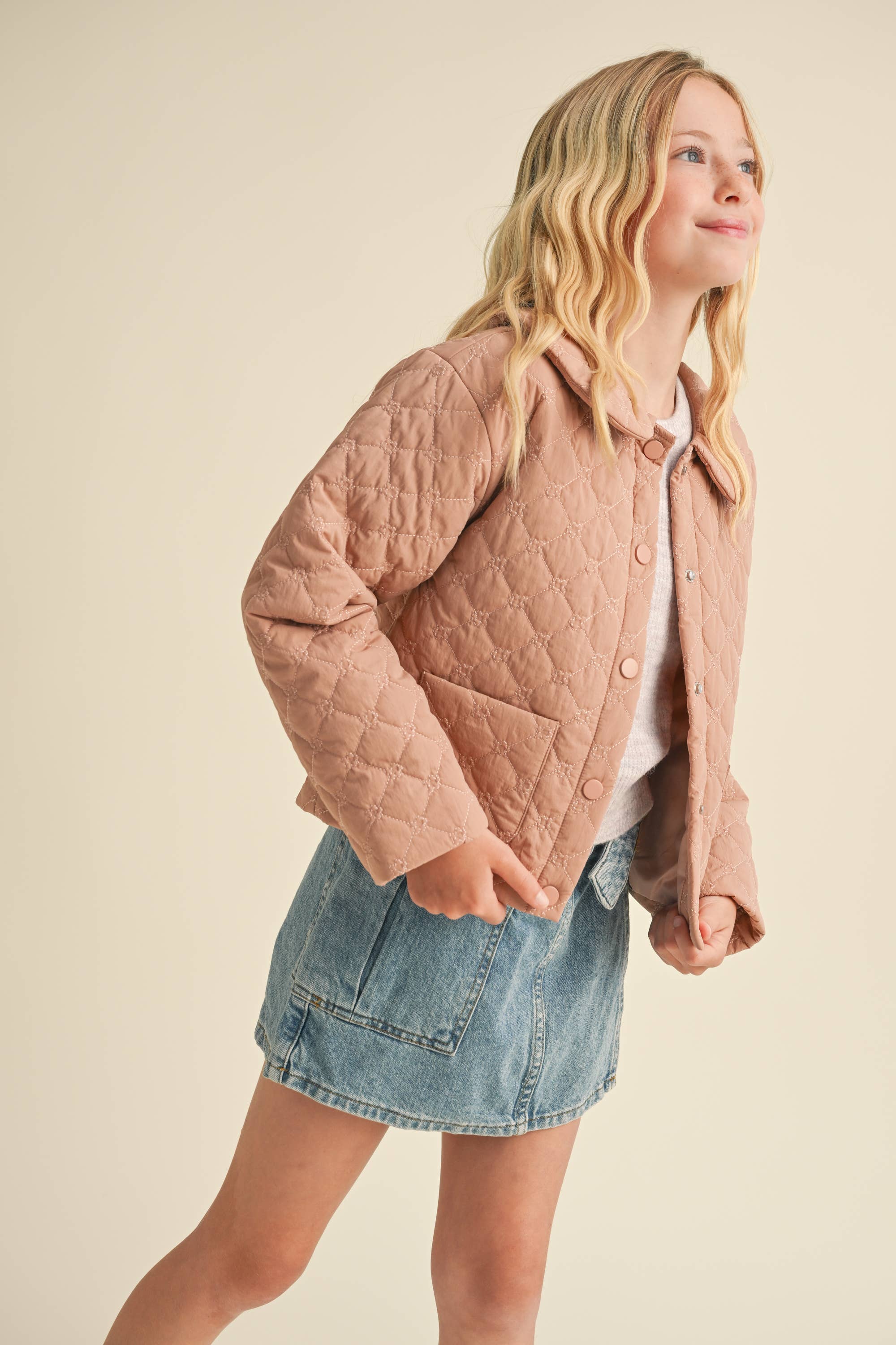 heart and arrow – Engroshandel Dunjakke – til børn – TWEEN KIDS DROP SKULDERJAKKE TIL PIGER (7-14)2