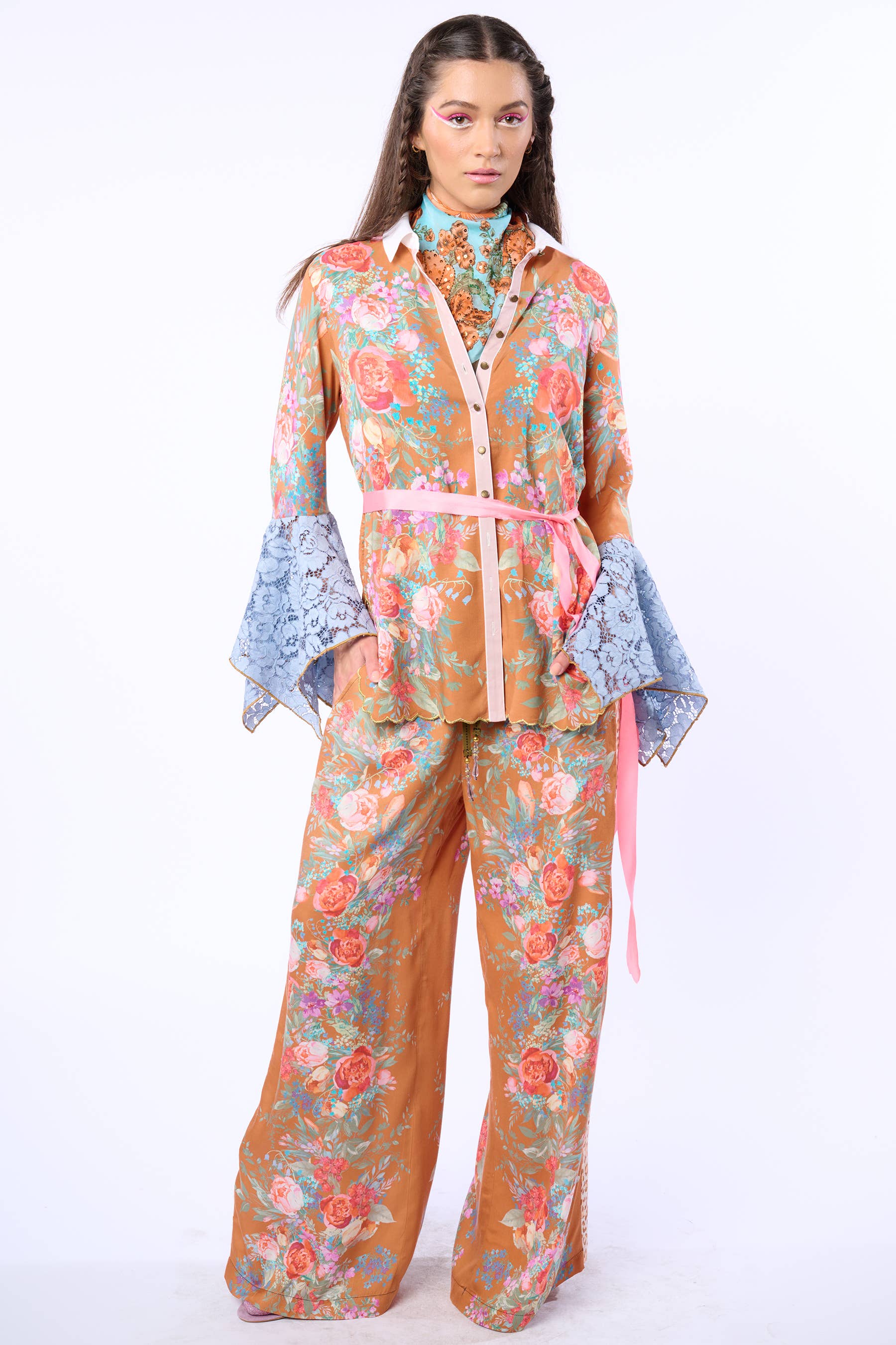 Kobberroseprint Valentina Skjorte for engroshandel på Faire23