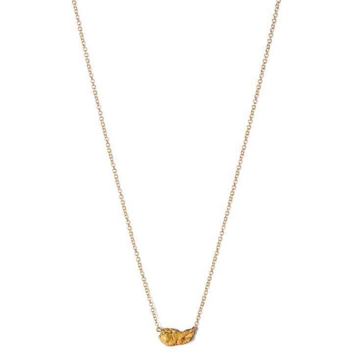 Earth Small Necklace with Gold Nugget for wholesale by Makal
