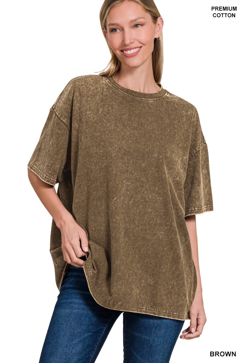 Vanilla Monkey - Wholesale Tunic - Women's - Washed Premium Cotton Oversized Tee2