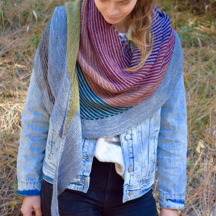 All Knit Up Designs - Wholesale Knitting/Crochet Supplies - Color Riot 2.0 Shawl Knitting Paper Pattern1