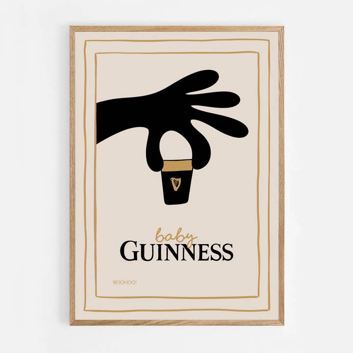 Woo Hoo Prints – wholesale Art print – BABY GUINNESS PRINT2