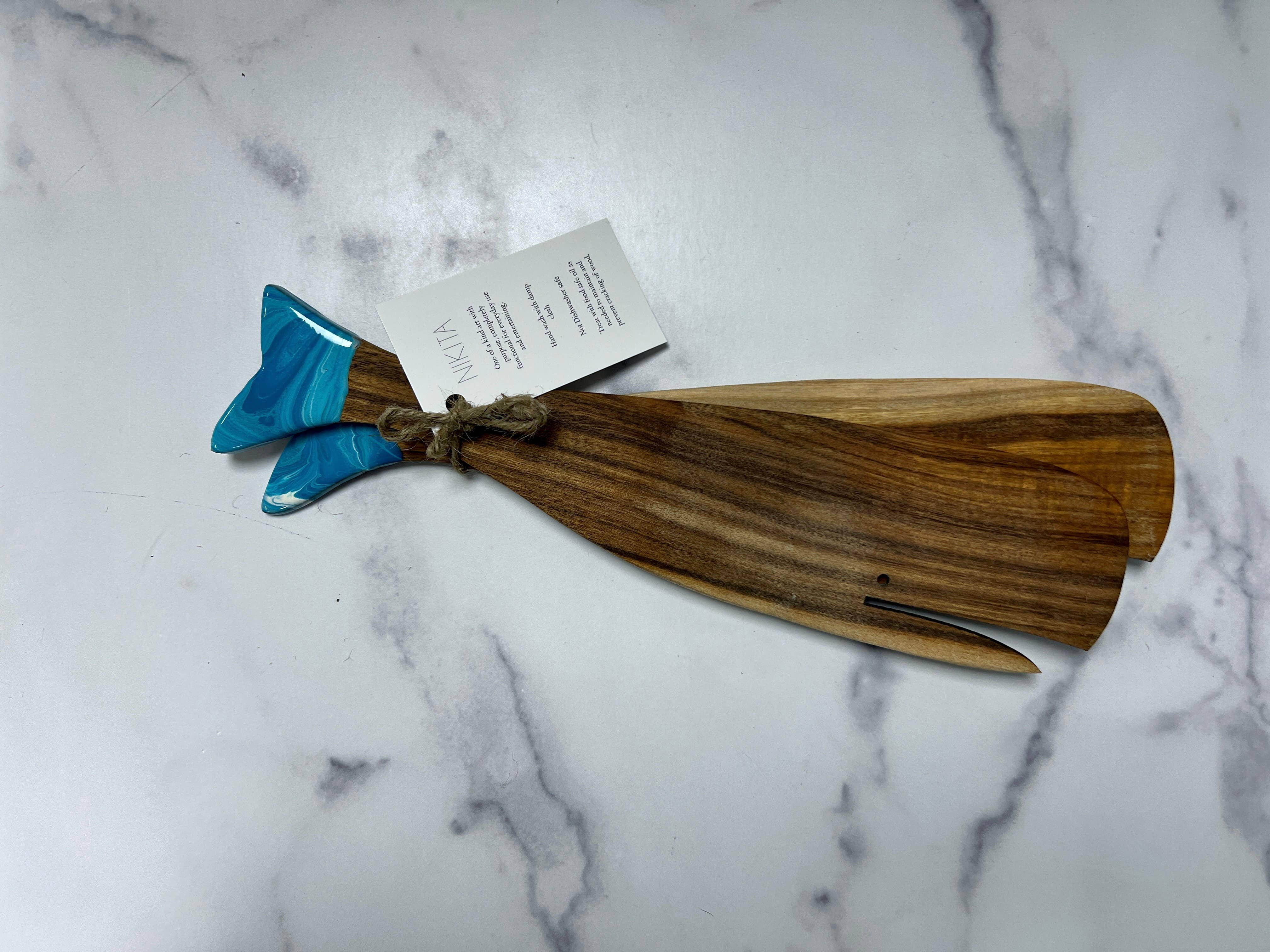 Nikita Fine Art LLC – Utensílios para servir por atacado – Conjunto de servir baleia jubarte1