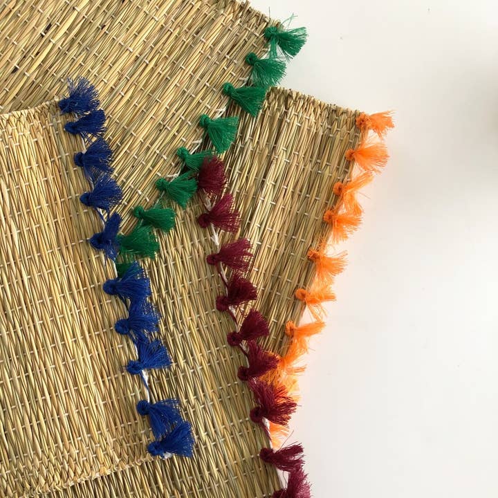 HandmadeBestSeller – wholesale Placemat – Tassel Placemat, Handmade Rattan Placemat, Natural Placemats7