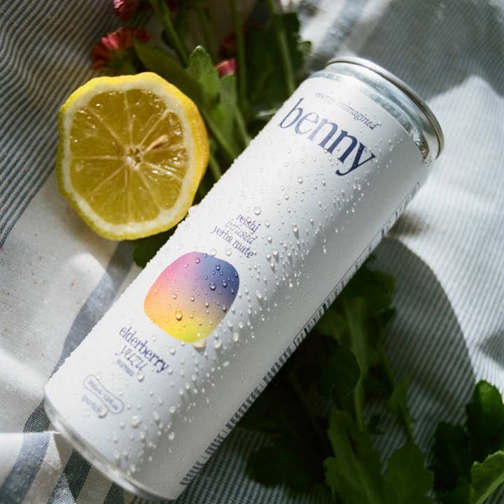Benny - Wholesale Non-Alcoholic Aperitif/Mocktail - Elderberry Yuzu Yerba Mate Energy Drink