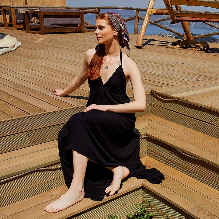 Zakdoek zwarte jurk voor wholesale door Los Banditos