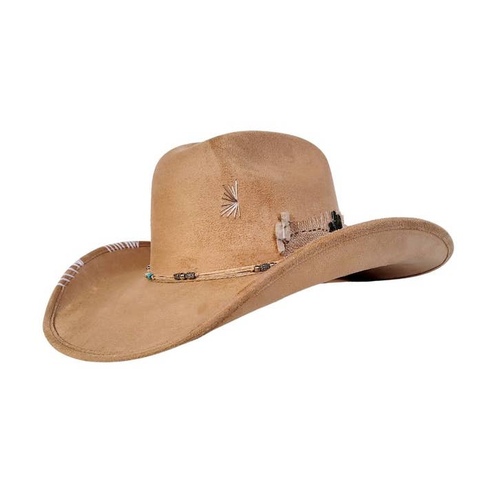 PETRA SAVAGE – Engroshandel Cowboyhat - Dame – Macrae Cowboy Krone Hat15