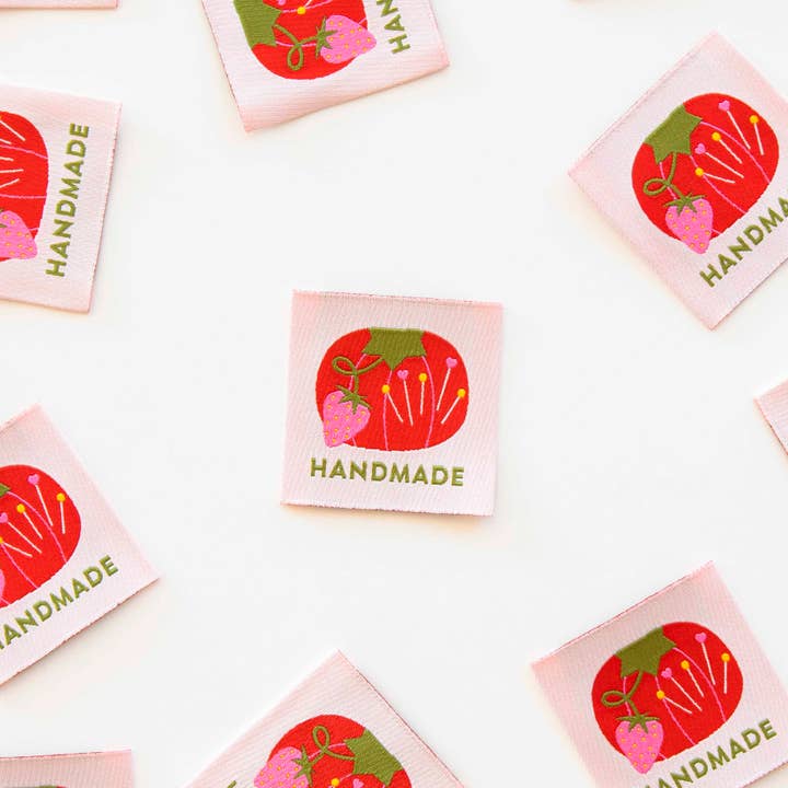 Sarah Hearts - Wholesale Craft Sewing Kit - Tomato Pin Cushion Handmade Large Sewing Labels