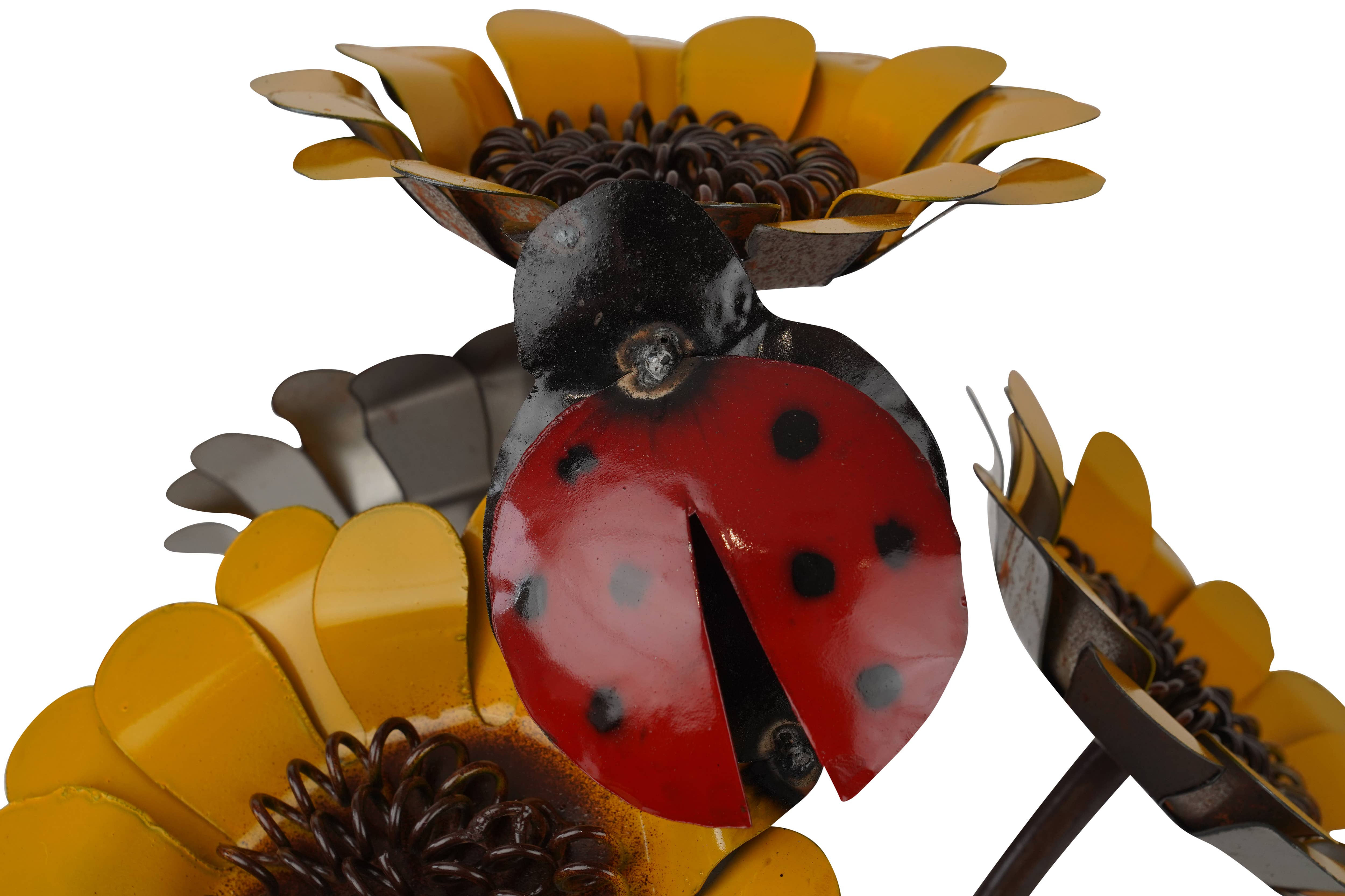 My Amigos Imports - Wholesale Plant Pot - Colorful Sunflower Planter-Garden-Metal-16x14 inch-Colorful3