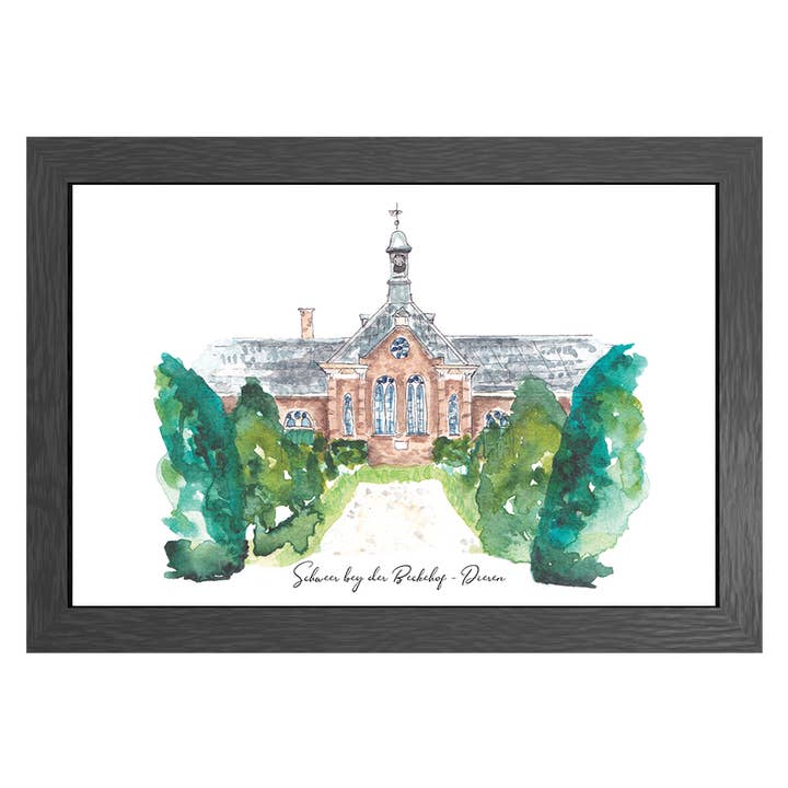 Poster A3 Schweer Bey Der Beckehof Dieren en cadre pour la vente par JOYIN