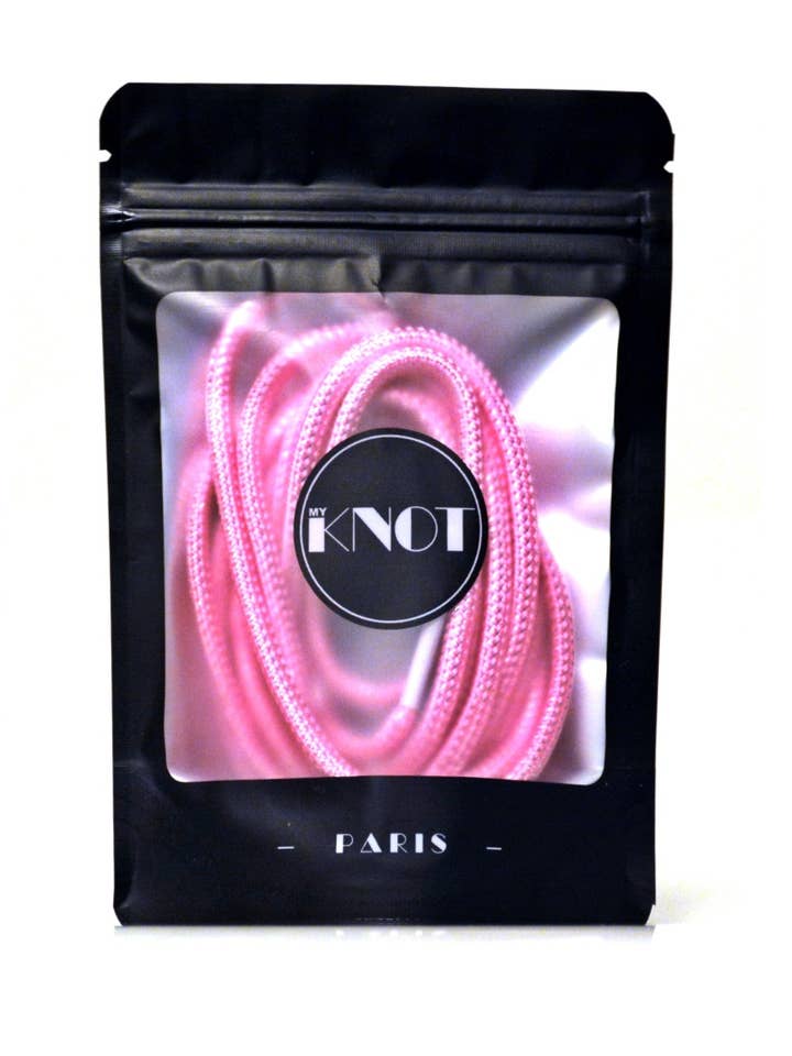 Lurex Skosnören Rosa Pink för wholesale av MY KNOT PARIS