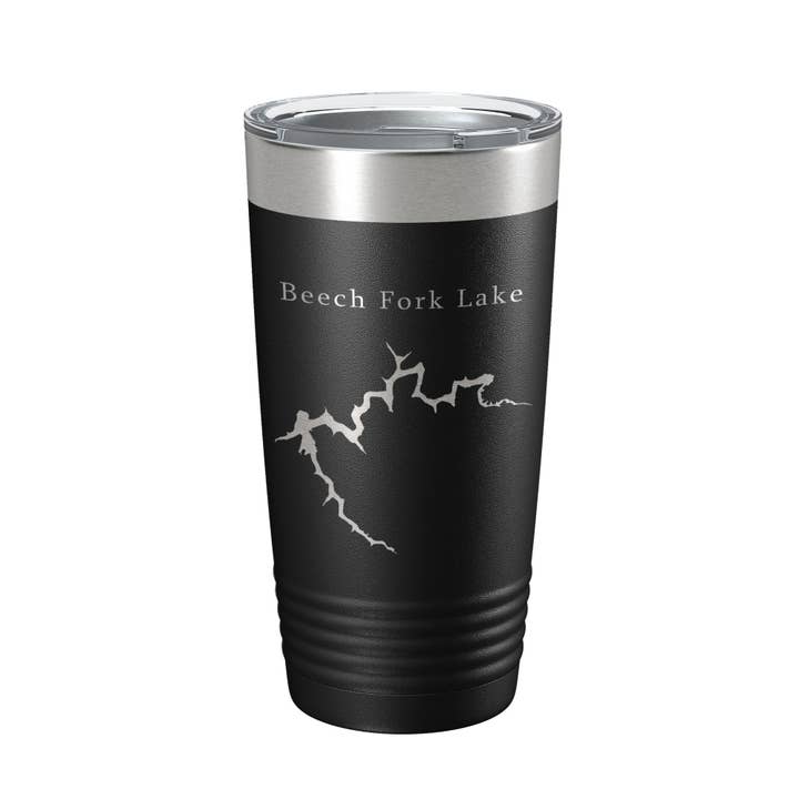 Beech Fork Lake Map Tumbler Travel Mug Insulated Laser Engraved Coffee Cup West Virginia 20 oz for wholesale by CarveBright