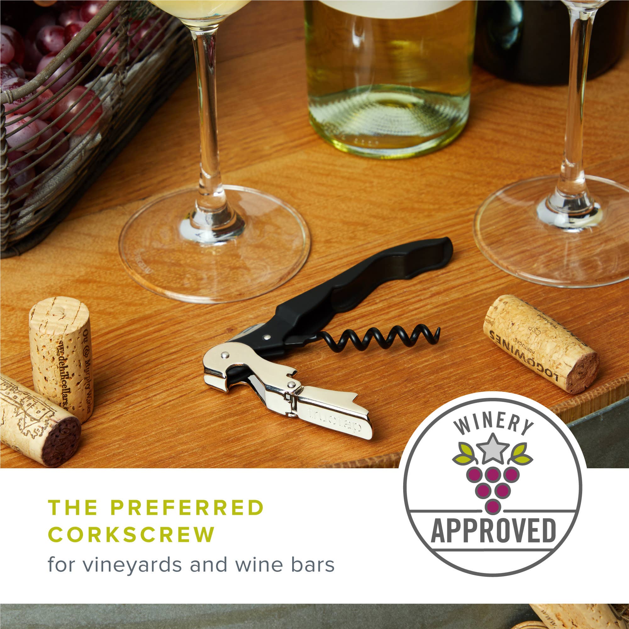 TRUE - Vente Ouvre-bouteille/tire-bouchon - Truetap Tire-bouchons de Serveur à Double Charnière CDU de 202