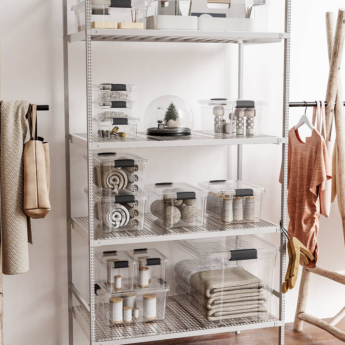 Superio Brand - Wholesale Storage Bin - Superio Clear Closet Storage Organizing Container, 46 Liter11