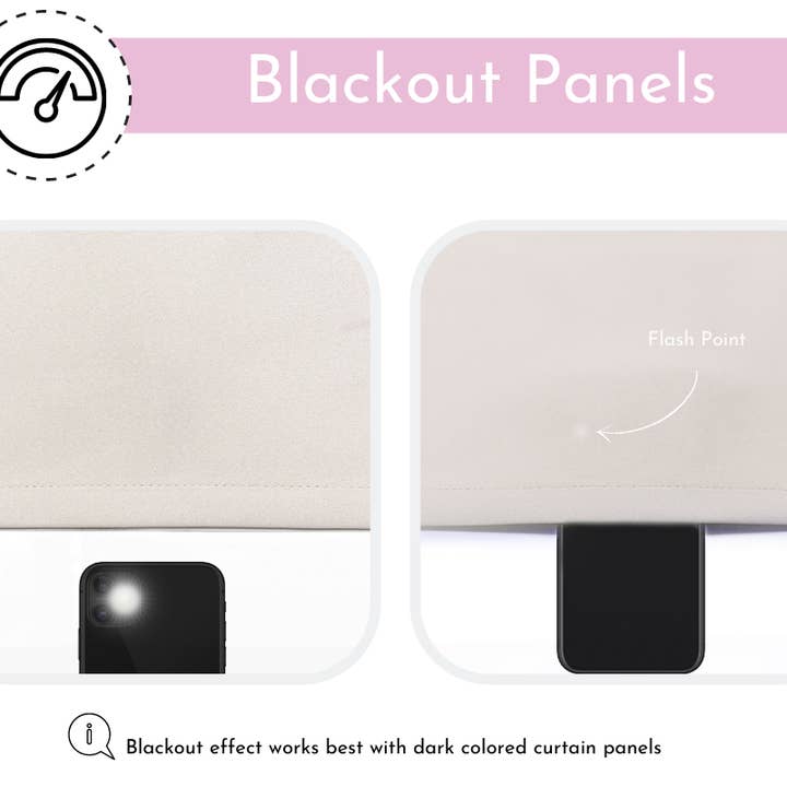 YOUR CHAIR COVERS - Wholesale Curtain - 52 X 63 Inch Blackout Polyester Curtains with Grommets Beige - 2 Panels2