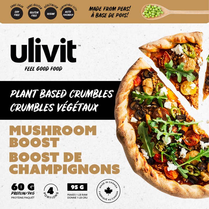 Crumbles aux champignons pour la vente par ulivit Feel Good Food