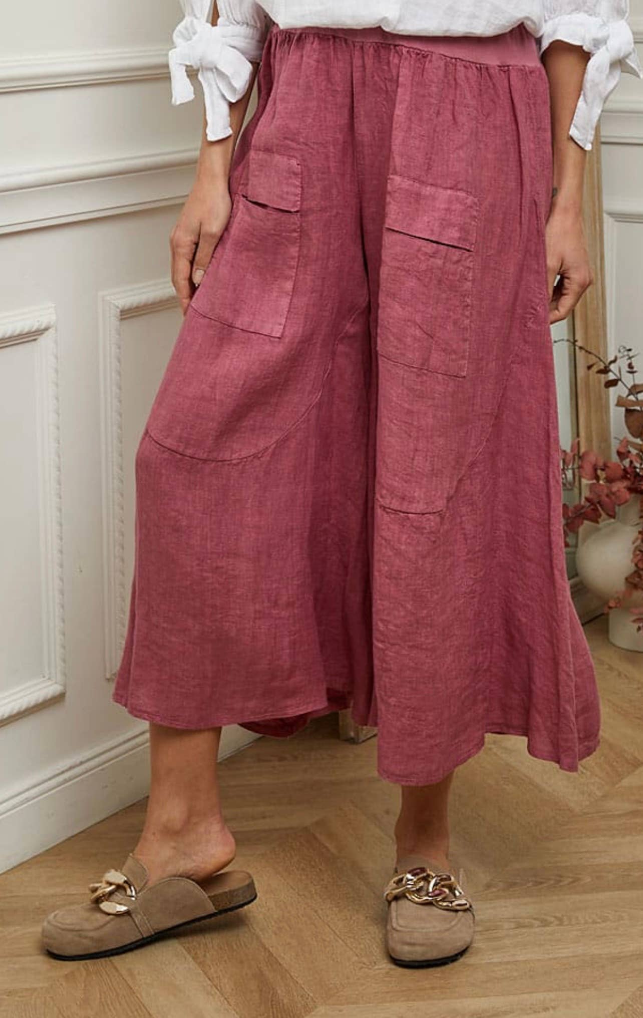 LÉA & LUC - Wholesale Pants - Women's - 100% linen trousers REF.3023533