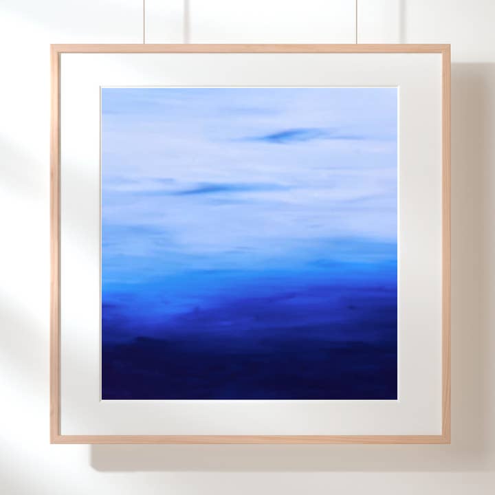 Abstrakt maleri Kunsttryk „Escape“ for engroshandel hos Sue Vittner Art