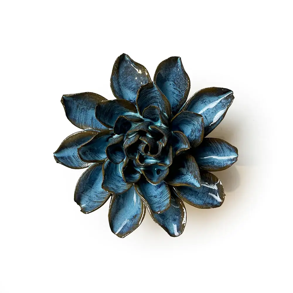 Chive UK – Arte de parede dimensional/3D por atacado – Flores de cerâmica japonesa com furo para pendurar na parede9