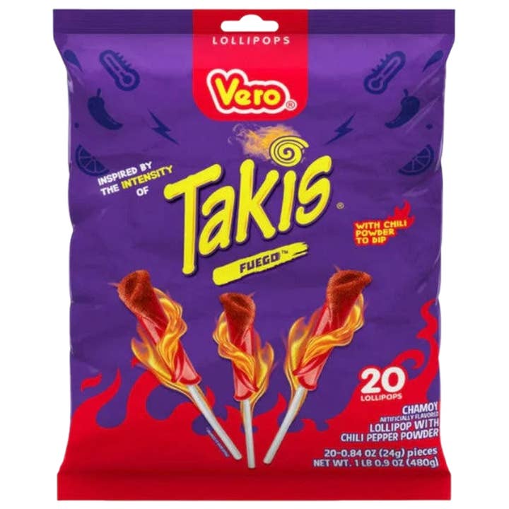 Cow Crack Wholesale - Wholesale Lollipop - Vero Takis Fuego Lollipop