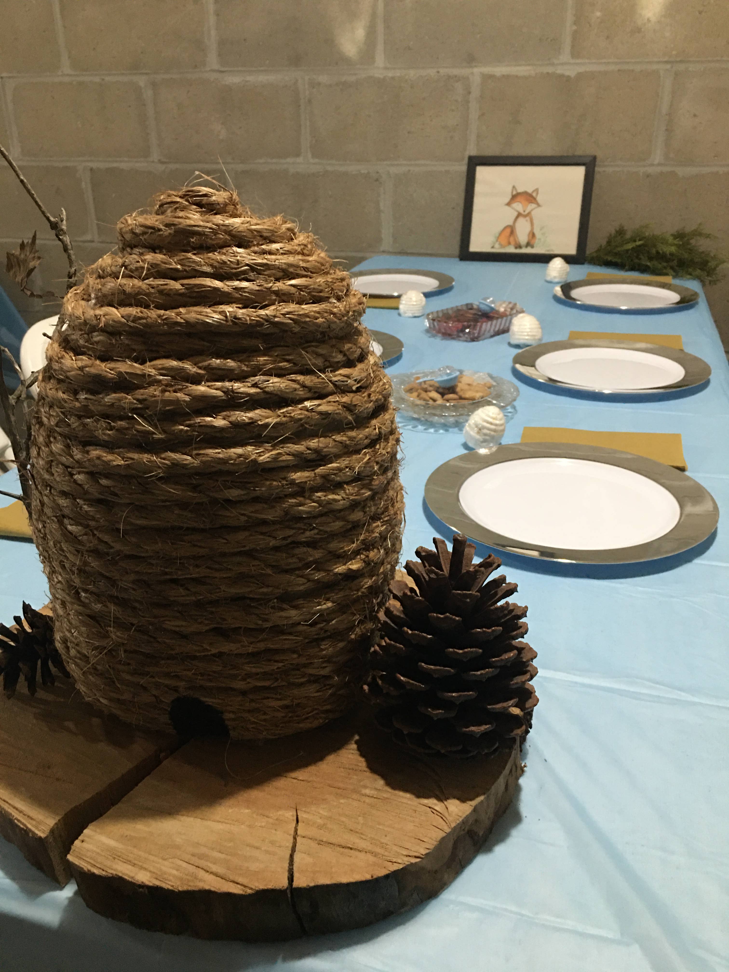 The Cranberry Cornstalk Co. - Wholesale Decorative Tabletop Object - Large Pricket Bee Skep Primitive decor7