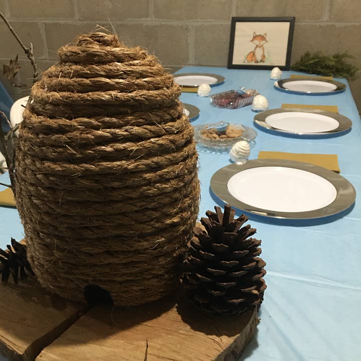 The Cranberry Cornstalk Co. - Wholesale Decorative Tabletop Object - Large Pricket Bee Skep Primitive decor7