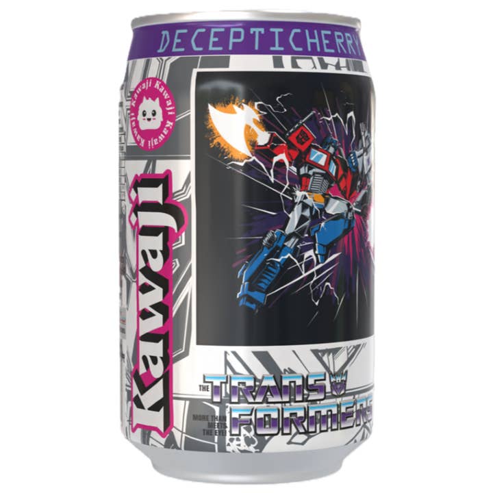Transformers  Decepticherry - Cherry Vanilla Soda Flavour Can 330ml Standard for wholesale by Kawaji