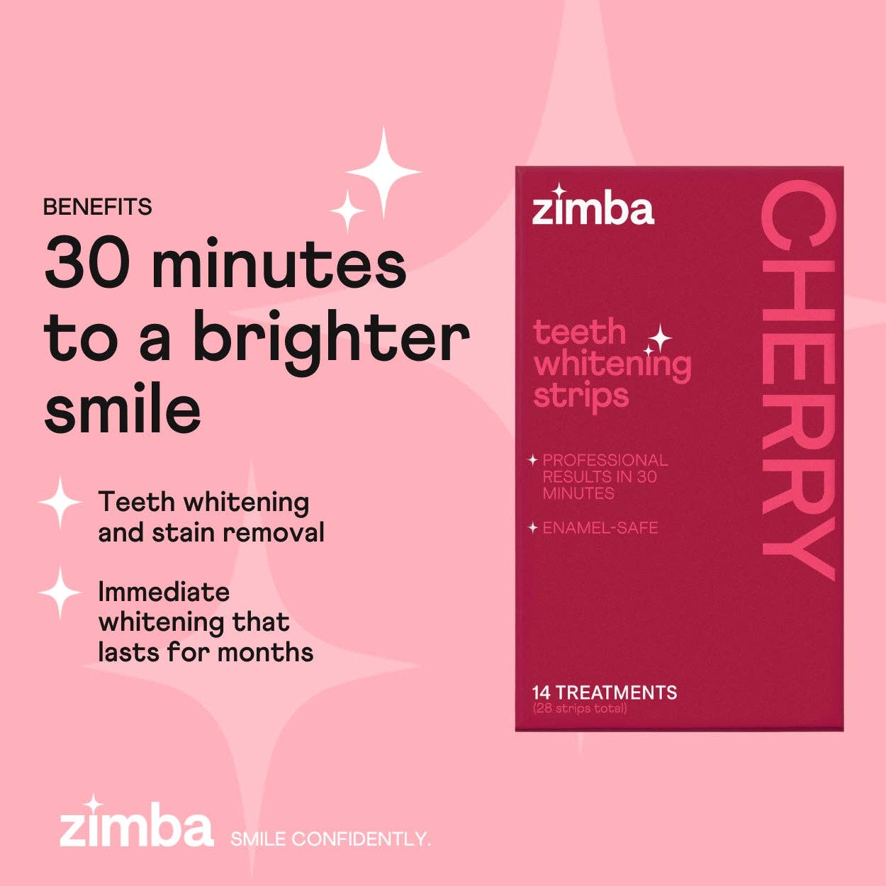 Zimba Whitening – wholesale Teeth whitener – Cherry Teeth Whitening Strips1