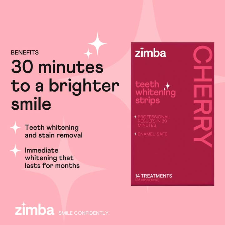 Zimba Whitening – wholesale Teeth whitener – Cherry Teeth Whitening Strips1