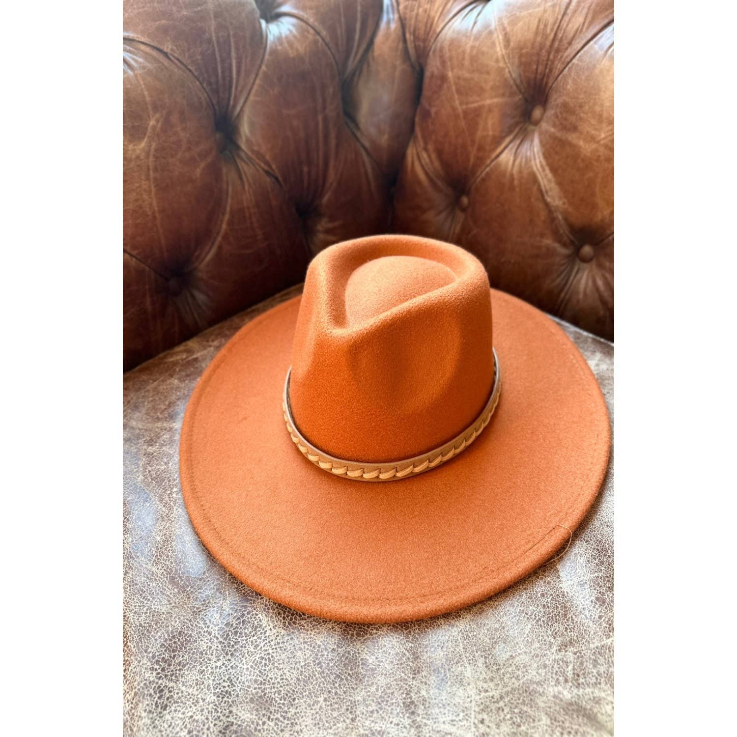 Bella Betty – wholesale Fedora – Women’s – Wide Brim Vegan Felt Rancher Hat with Braid Leather12